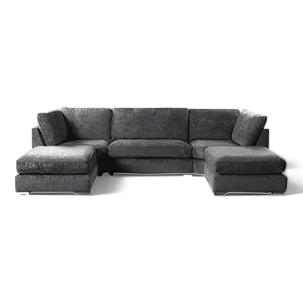 this is steel u shape sofa