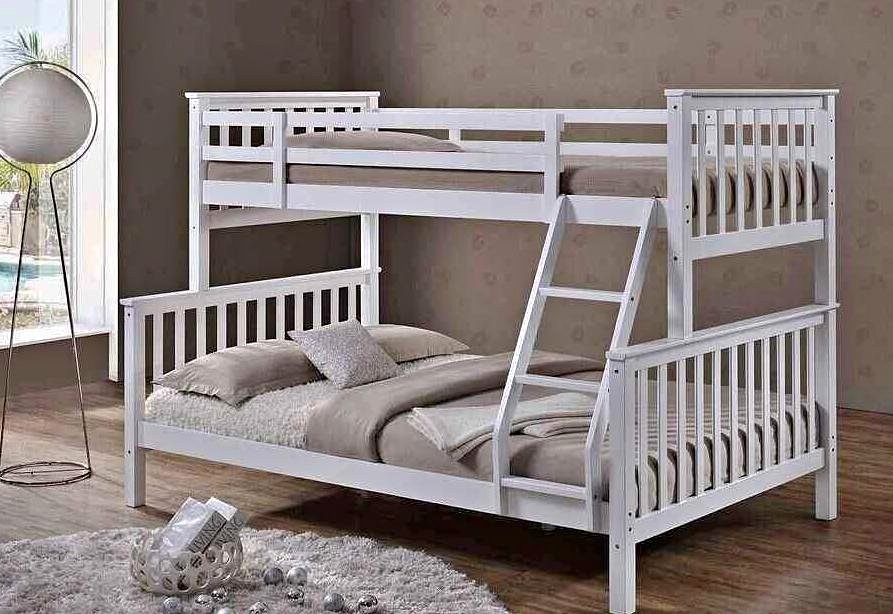 Wooden Trio Bunk Bed - Woodaro