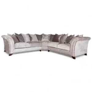 harrison 5 seater corner sofa in grey
