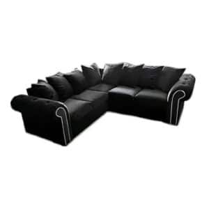 this is ashwin corner sofa in black