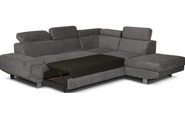 artic sofa bed in grey color with storage