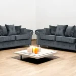 Ashwin Plush Velvet Sofa Set