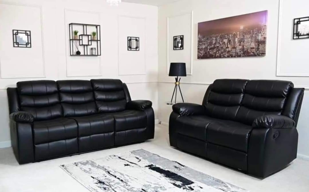 Leather Roma Recliner Sofa